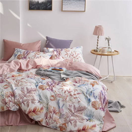 'Coral Reef Dream' Luxury Cotton Bedding Set