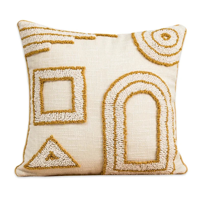 Modern Minimalist Bohemian Velvet Cotton Pillow Cover