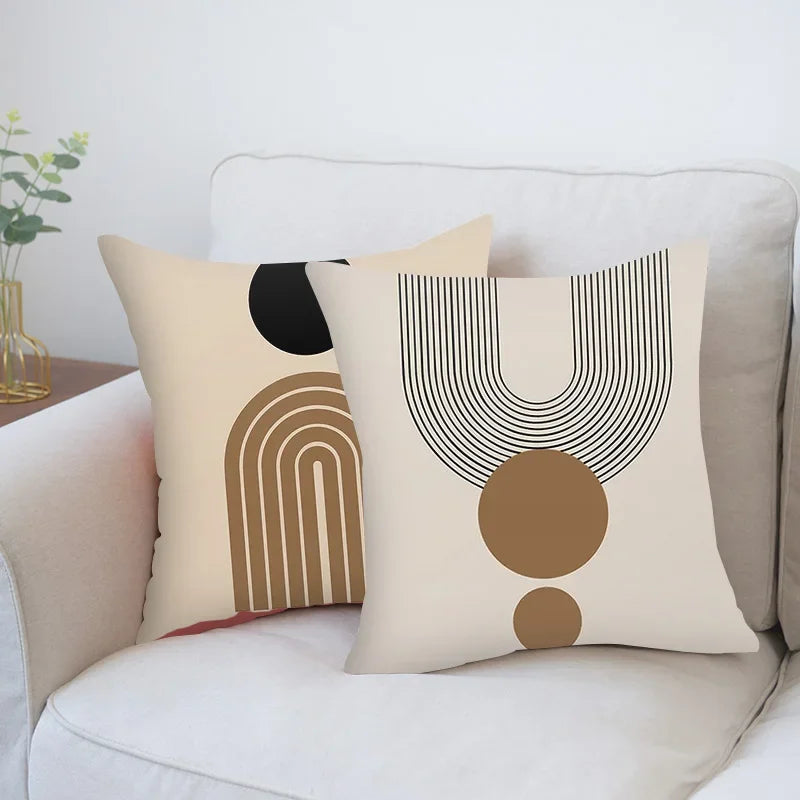 Creative Abstract Line Pattern Cushion Cover - Home Decor Pillowcase